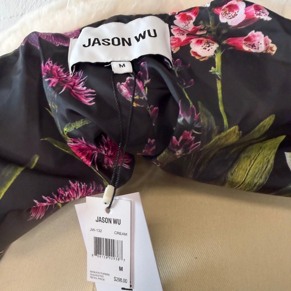 JASON WU Cream Faux Fur Midi Luxury Coat Jacket Sz M NWT - Picture 6 of 16